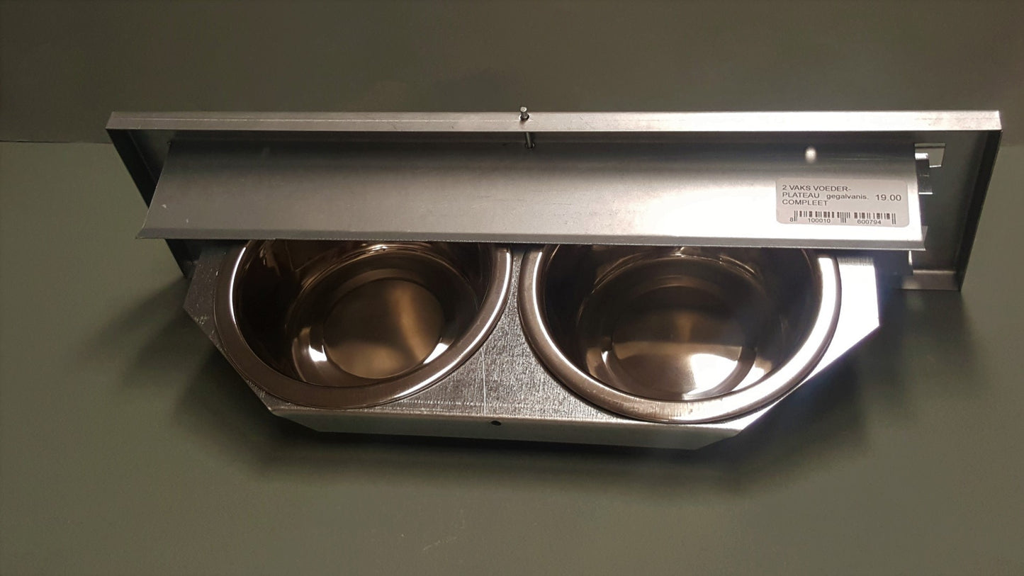 Draaiplateau 2 vaks gegalvaniseerd