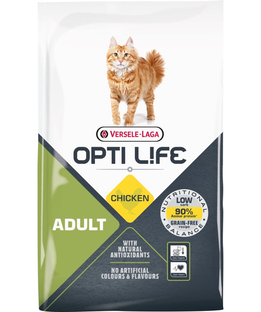 Opti Life Cat Adult Kip – Graanvrije Kattenvoeding