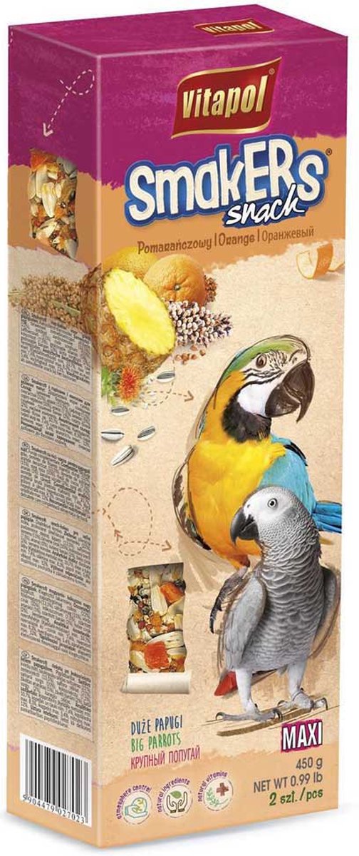 Papegaaiencracker-fruit-maxi-vitapol-papegaaiensnack-450 gram