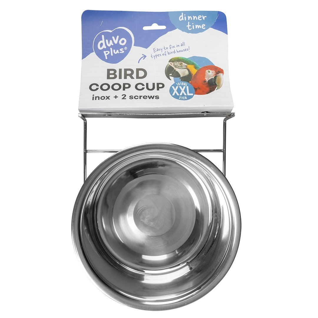 Bird Feeding Bowl Inox + 2 Screws XXL