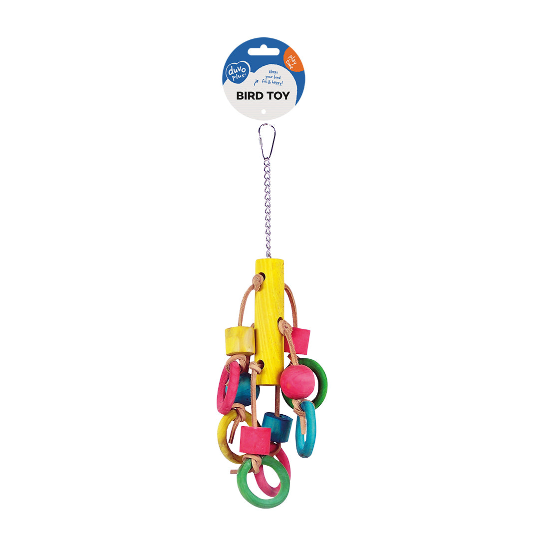 Duvo+ Kleurrijke houten ringen & blokken