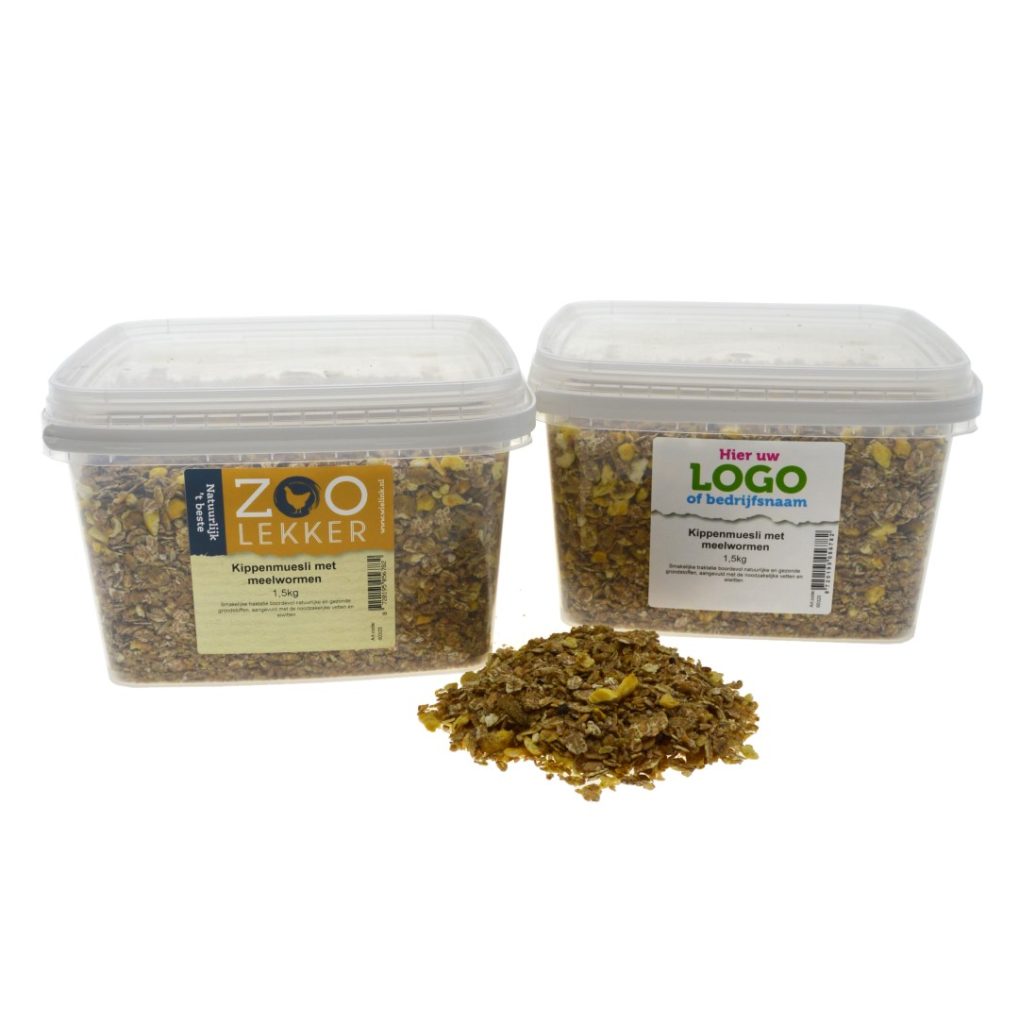 Wielink Kippenmuesli met meelwormen