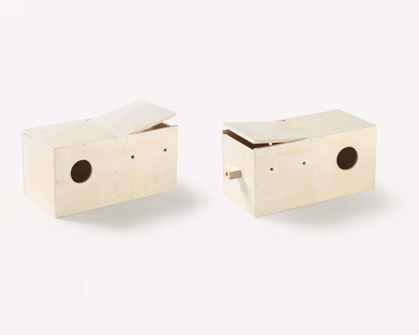 Fauna Houten agaporniden nestkast gat links of rechts