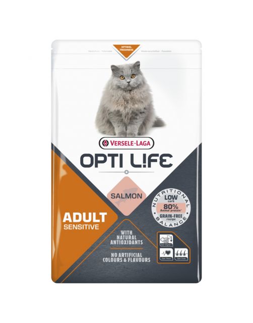 Opti Life Cat Sensitive Zalm Kattenvoer  - Versele-Laga