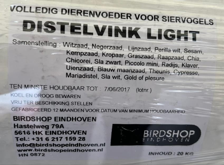 Distelvink Light Birdshop Eindhoven