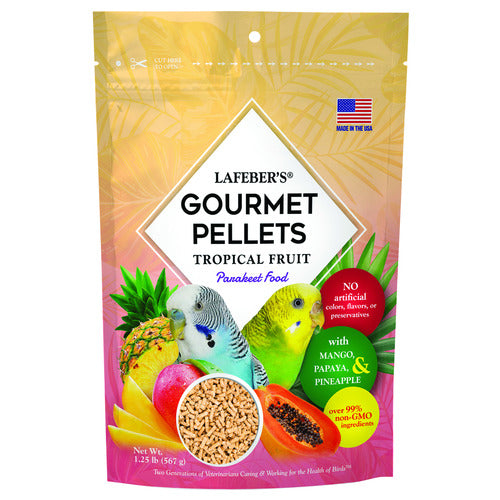 Lafeber tropical fruit gourmet pellets parakeet 567 g