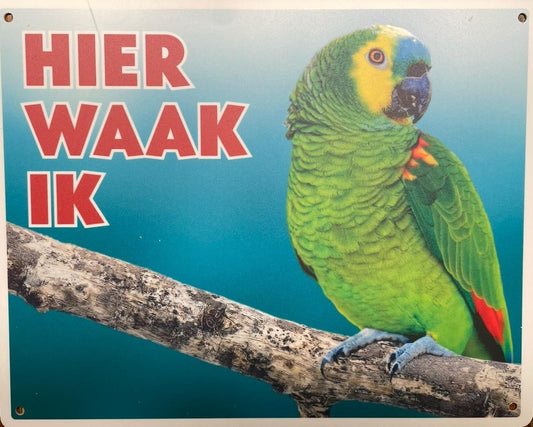 Amazone Hier waak ik bord