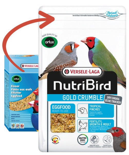 ORLUX VERSELE LAGA Gold Crumble Tropische Vogels DROOG