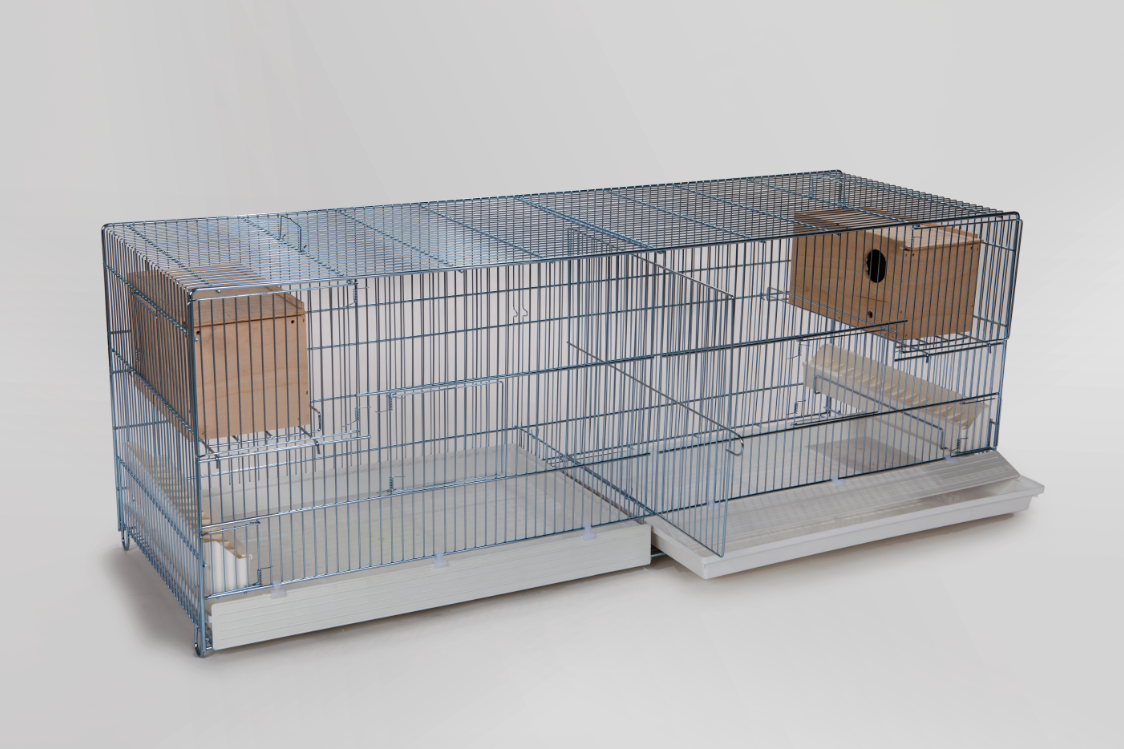 DOMUS Broedkooi Draadkooi Verzinkt (120 x 50 x 44 cm) – Compleet met Broedblok