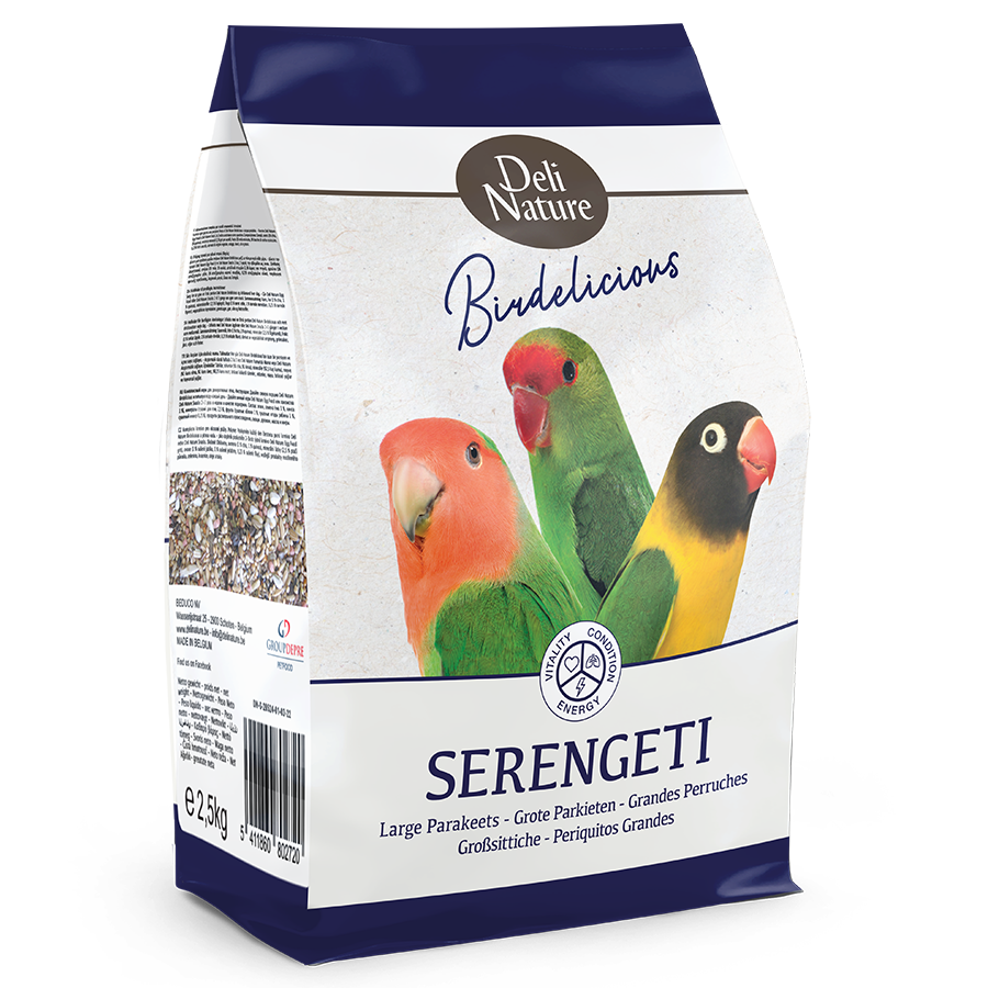 DELI NATURE Grote Parkieten Serengeti Birdelicious