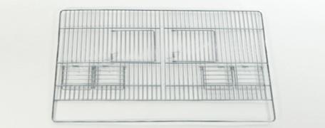 DOMUS MOLINARI FOORFRONT 4 FEEDERS voor 55 cm kooien
