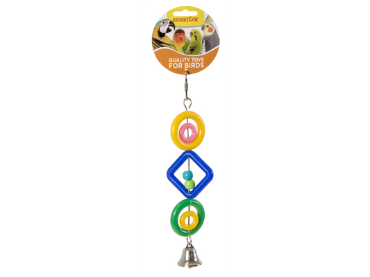 Plastic pendant with bell