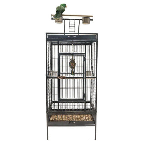 Keddoc Papegaaienkooi Conure Swift Antraciet 82x77,5x164 cm