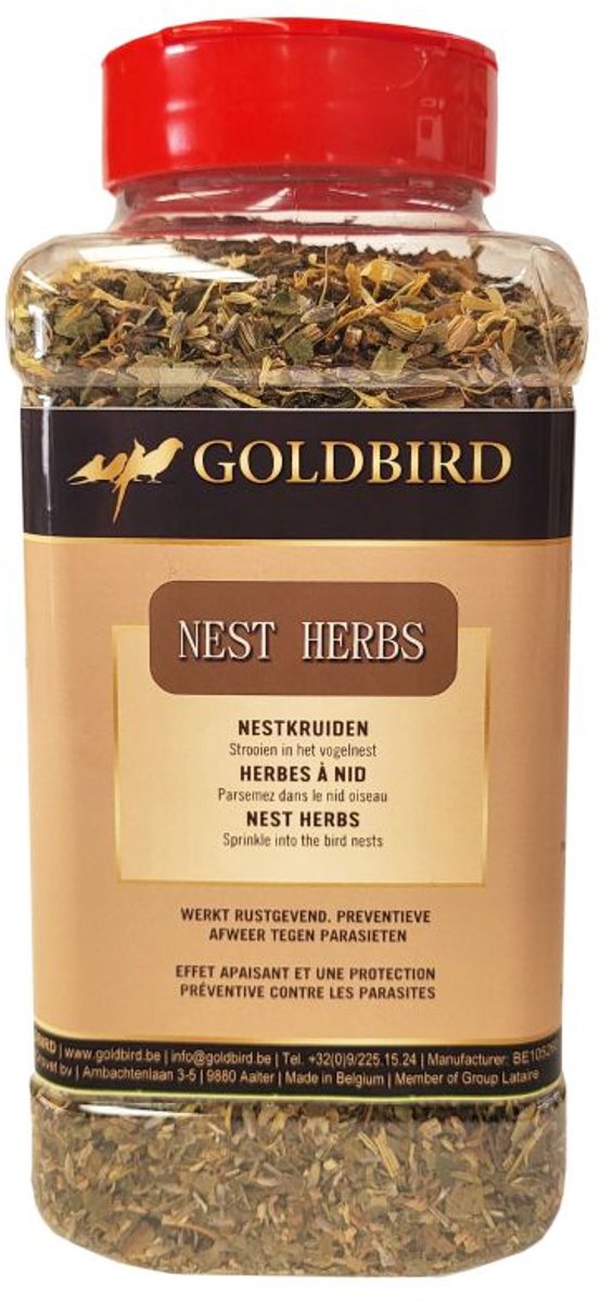 Goldbird Nestkruiden 1L - natuurlijke, anti-parasitaire kruidenmengeling voor gebruik bij vogels