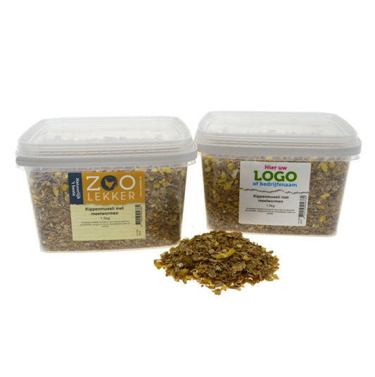 Wielink Kippenmuesli met meelwormen
