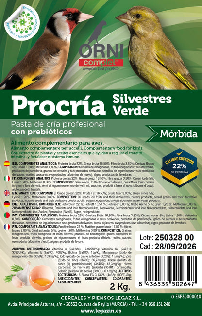 Legazin ORNI Procria groen eivoer