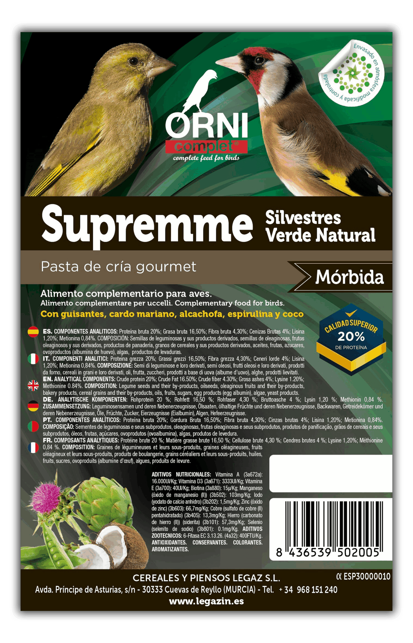 Legazin Supremme Silvestres Verde Natural Morbida 2 kg