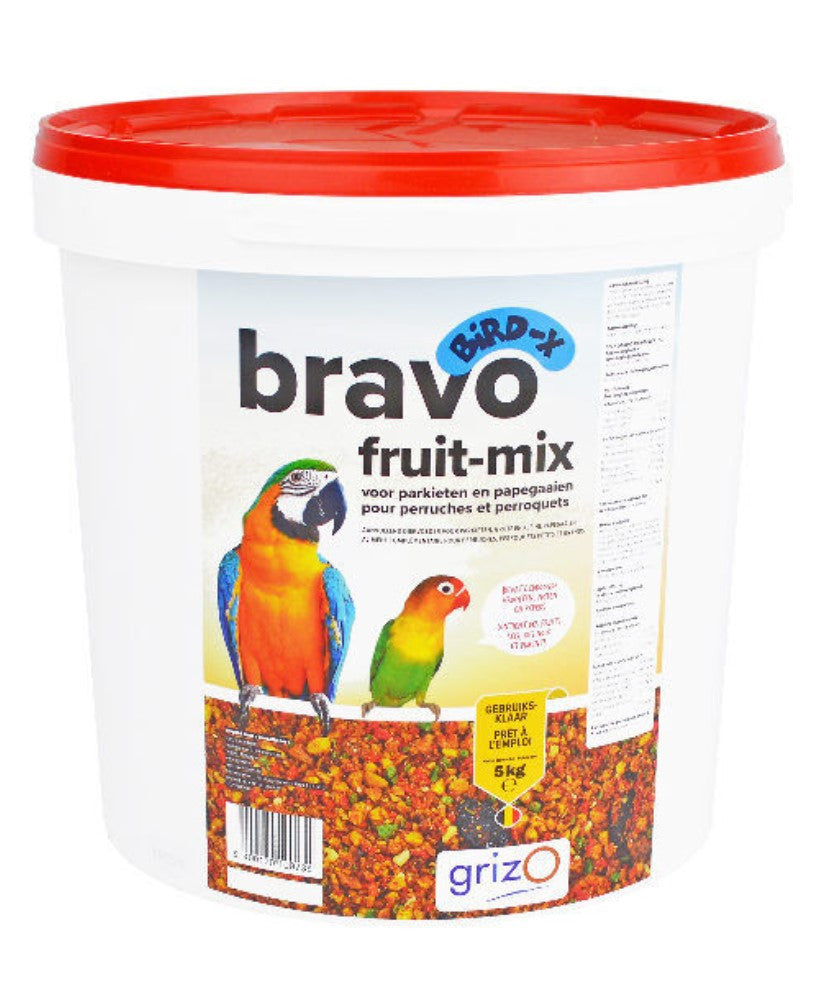 Bravo fruit-mix voor parkieten en papegaaien