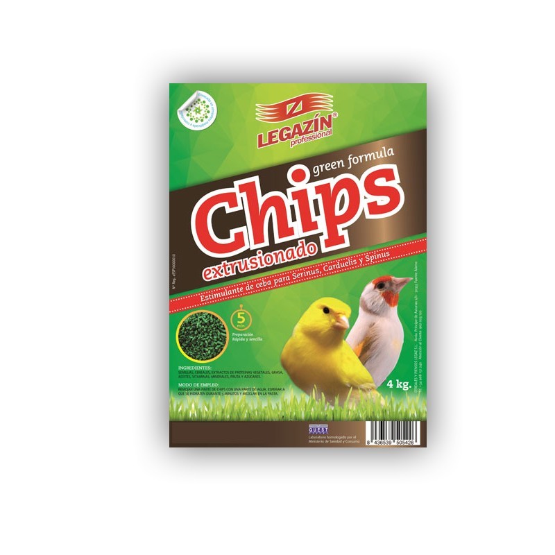 Legazin GROENE FORMULE GEËXTRUDEERDE CHIPS 4kg