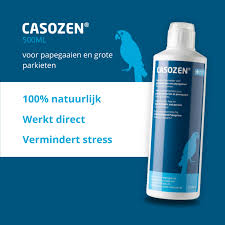 Casozen Vloeibaar 500ml - Antistress- en verenplukmiddel voor Grote Parkieten en Papegaaien