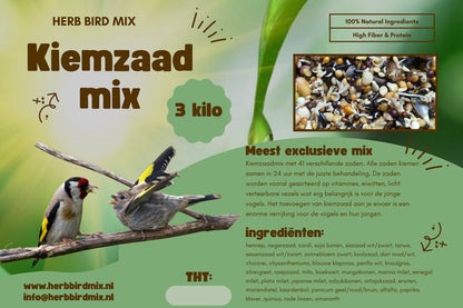 Nature Herb Bird Mix Kiemzaad Mix 3KG