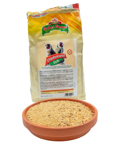 Manitoba Dolce Forno Chardonneret Soft 1kg (Vochtig eivoer voor putters en sijzen)