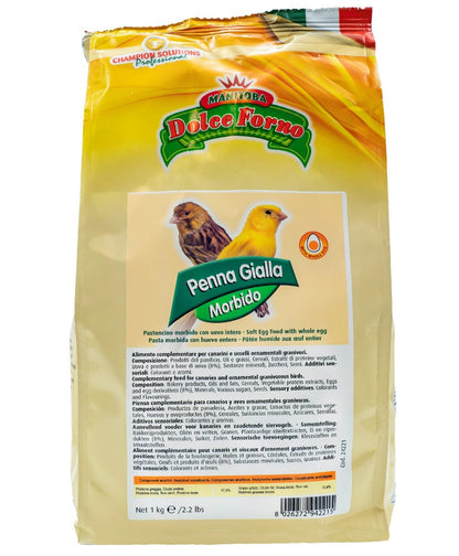 Manitoba Dolce Forno Morbido 1kg (Gebruiksklaar, vet eivoer voor kanaries)
