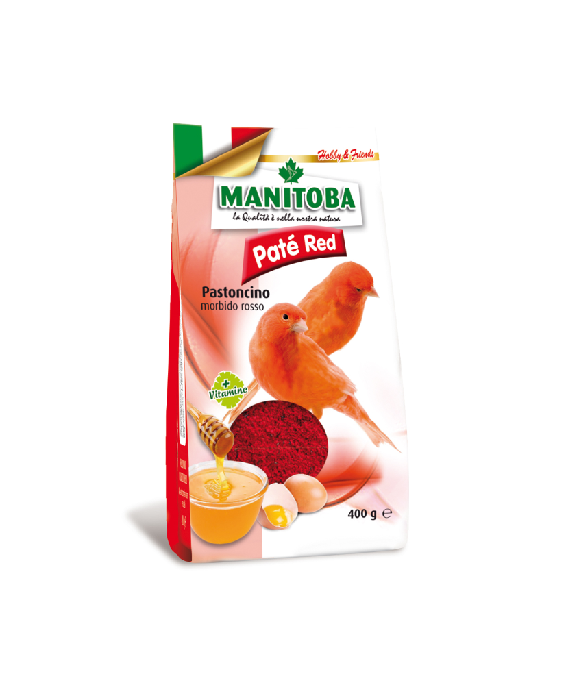 Manitoba paté red (gebruiksklaar eivoer voor rode kanaries ) 400g