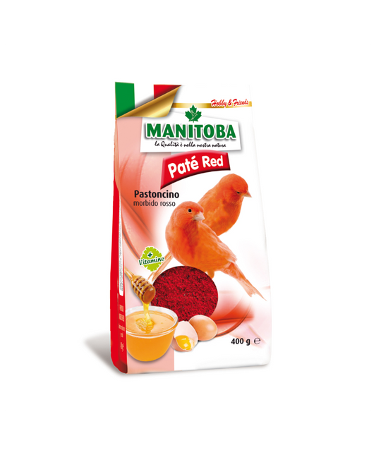 Manitoba paté red (gebruiksklaar eivoer voor rode kanaries ) 400g