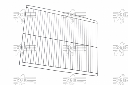 2 GR draadbodem 90 en 120 cm kooien